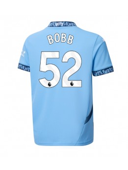 Manchester City Oscar Bobb #52 Domaci Dres 2024-25 Kratak Rukavima